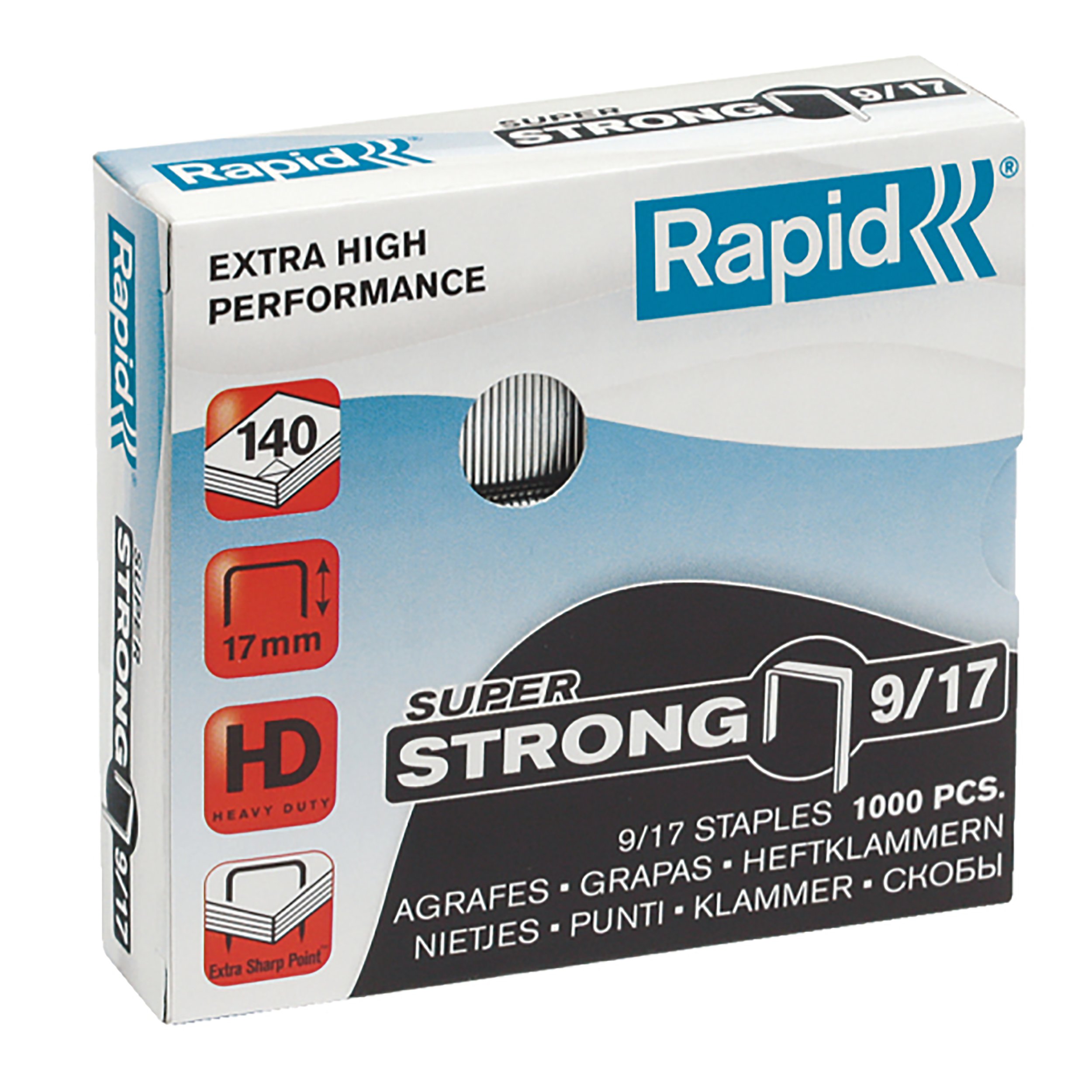 Rapid 9/17 17mm Staples (Box 1000) - $15.51 : BTI Office Products